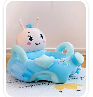 New Cute Cartoon Sofa Skin for Infant Baby Seat Sofa Cover Sit Learning Chair Washable Only Cover With Zipper Without PP Cotton