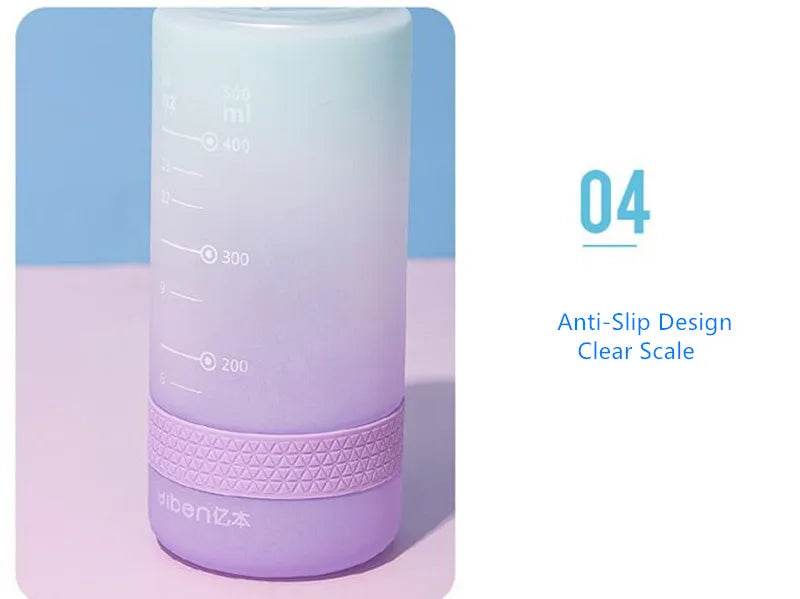 400ml/600ml New Fashion Water Bottle With Straw BPA Free Portable Outdoor Sport Cute Drinking Plastic Bottles Eco-Friendly - AIAZ