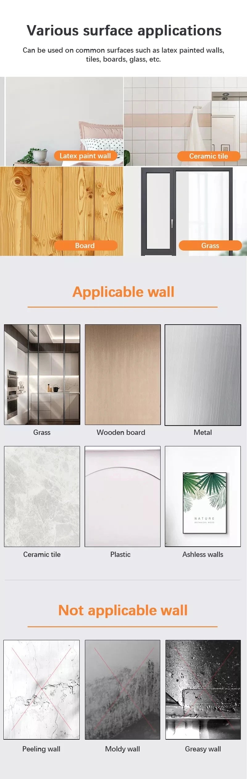 Punch-free Frame Tape Strips Assorted Mounting Self Adhesive Picture Frame Fixed Poster Wall Hook Decorate Fixing wall Hanger