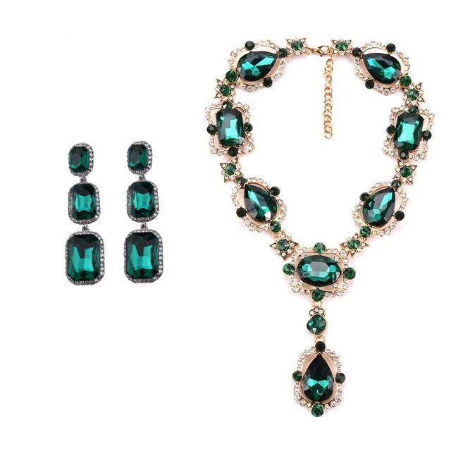 Luxury Austrian Crystal Glass Choker Necklace Women Jewelry Best Friendship Statement Necklaces Pendants For Bridal Wedding