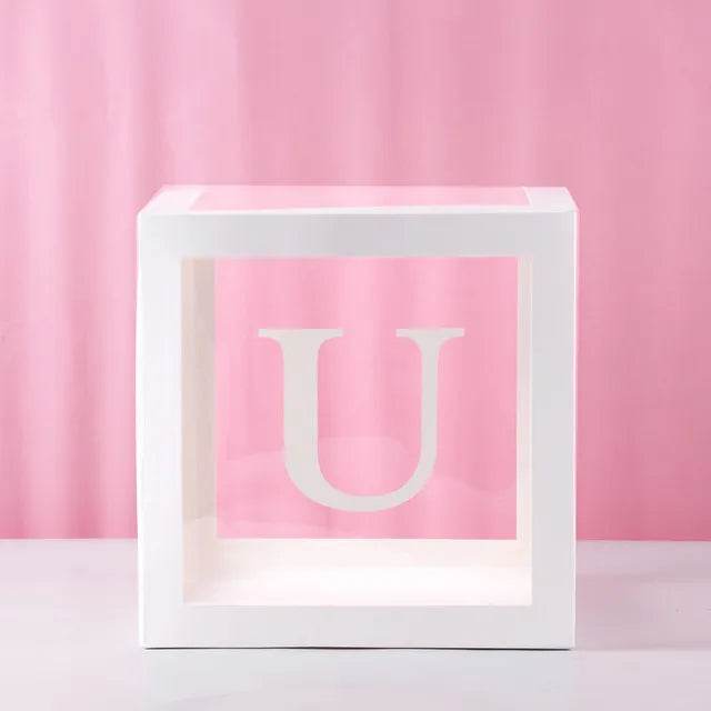 First Birthday Balloon Boxes For Party Decorations 1st Birthday Balloon Garland Decor with ONE Letter Boy Girl Baby Shower Decor - AIAZ
