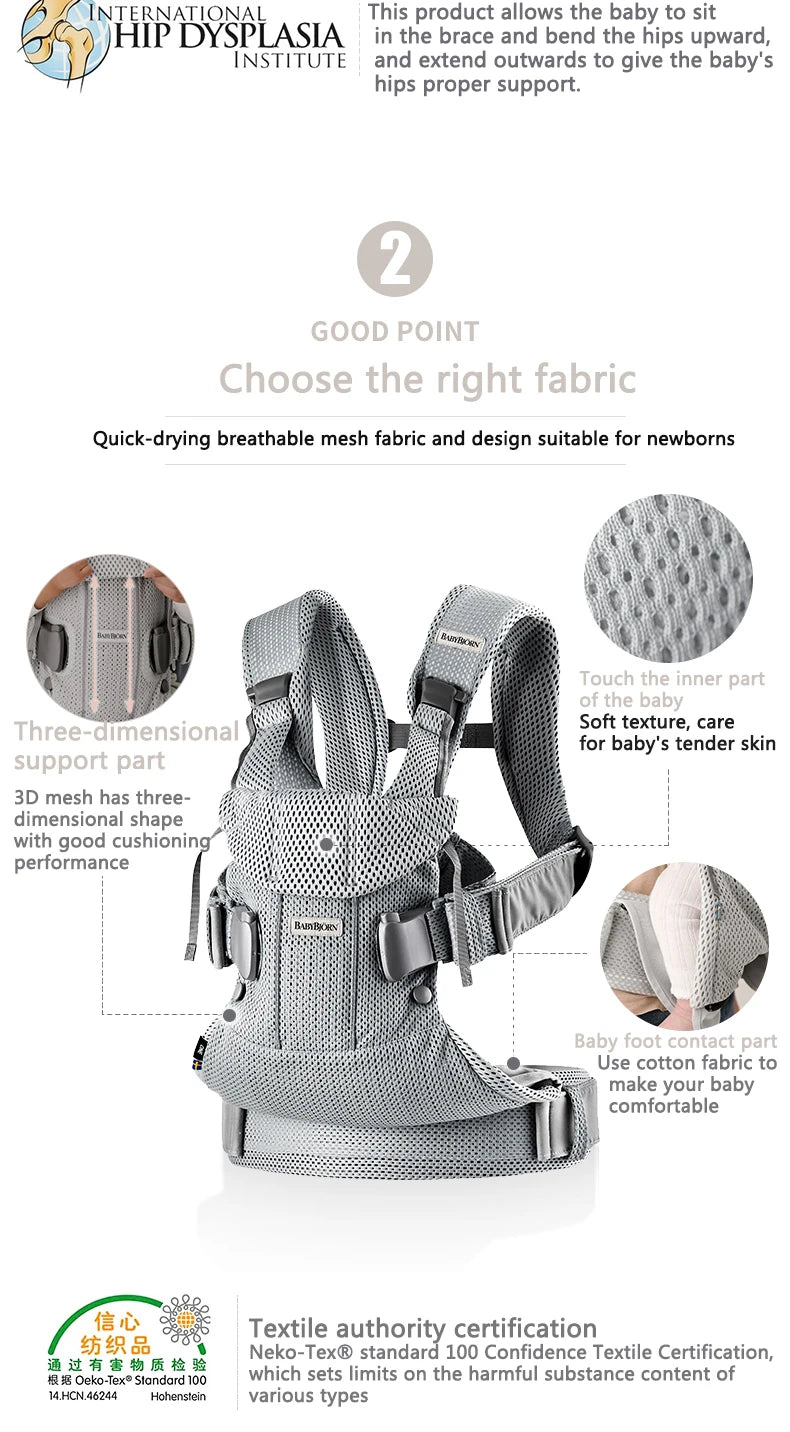 Babybjorn Harmony Baby Carrier Ergonomic Kangaroo Infant Kid Sling hipseat Front Facing Backpack Wrap