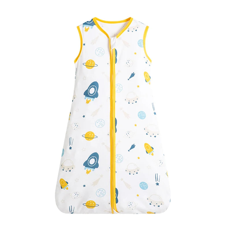 Baby Sleeping Bag For Newborn Baby Wearable Blanket 0.5 Tog Summer 100% Cotton Print Vest Sleep Sack Baby Boys Girls 0-3 Years