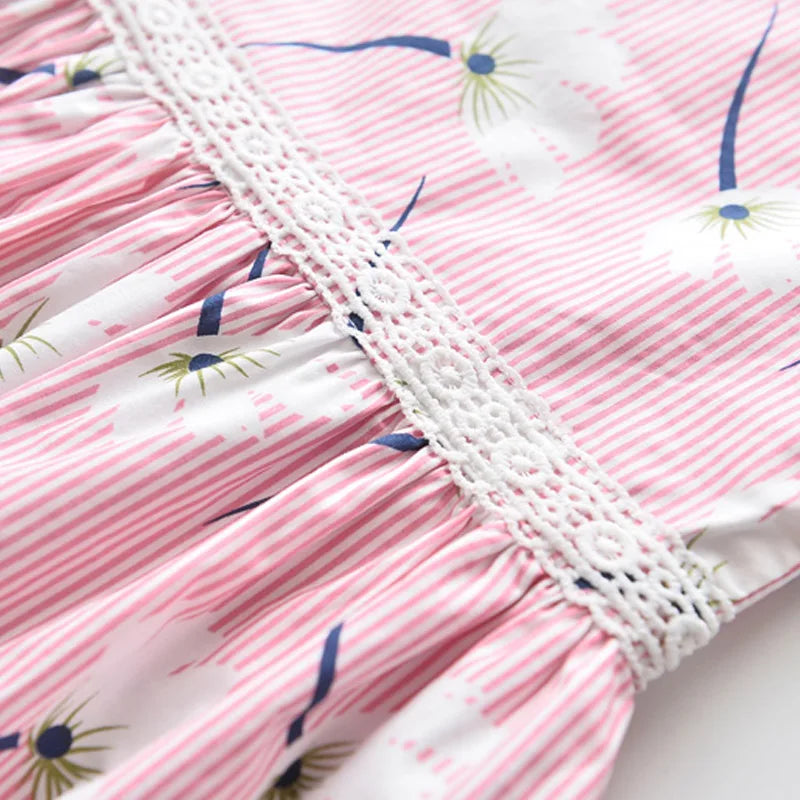 Bear Leader Floral Girls Dress Floral Kids Dresses Girls Princess Dress Children Clothes Girls Dress Casual Wear 3 7Y Vestido