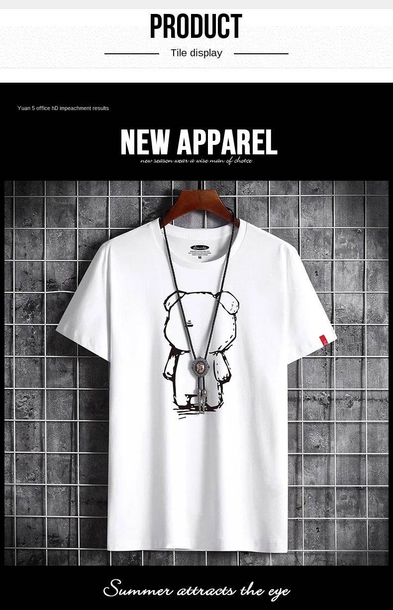 T Shirt for Men 2022 Newest Clothing Fitness White O Neck Anime Man T-shirt For Male Oversized S-6XL New Men T-shirts Goth Punk - AIAZ
