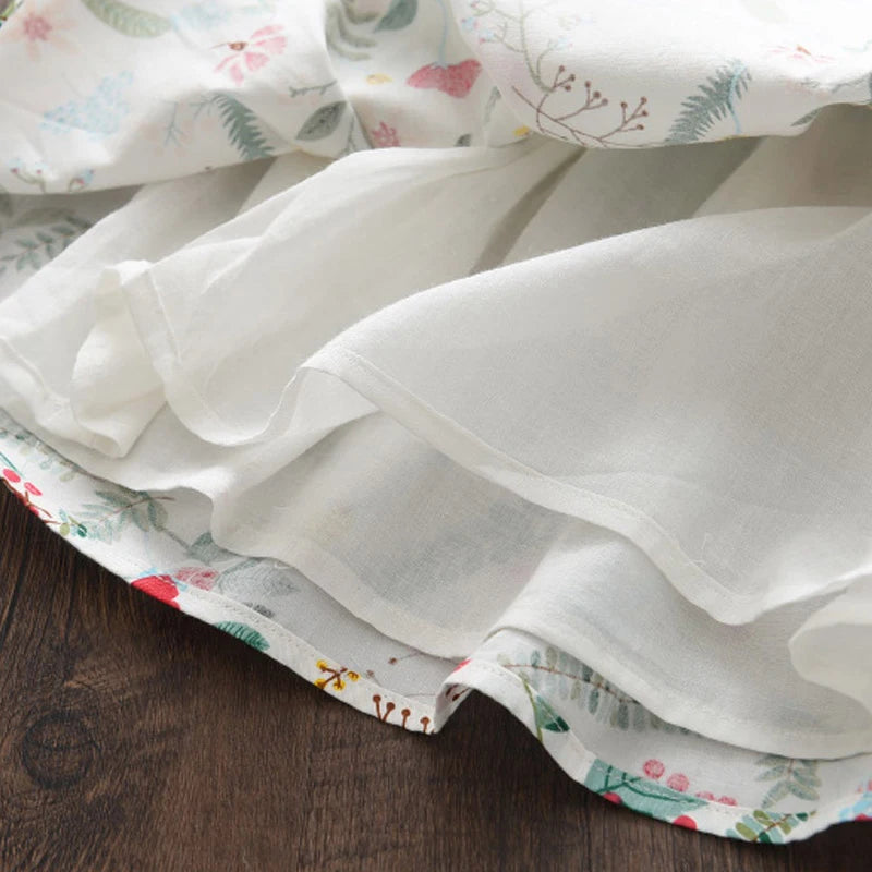 Bear Leader Floral Girls Dress Floral Kids Dresses Girls Princess Dress Children Clothes Girls Dress Casual Wear 3 7Y Vestido