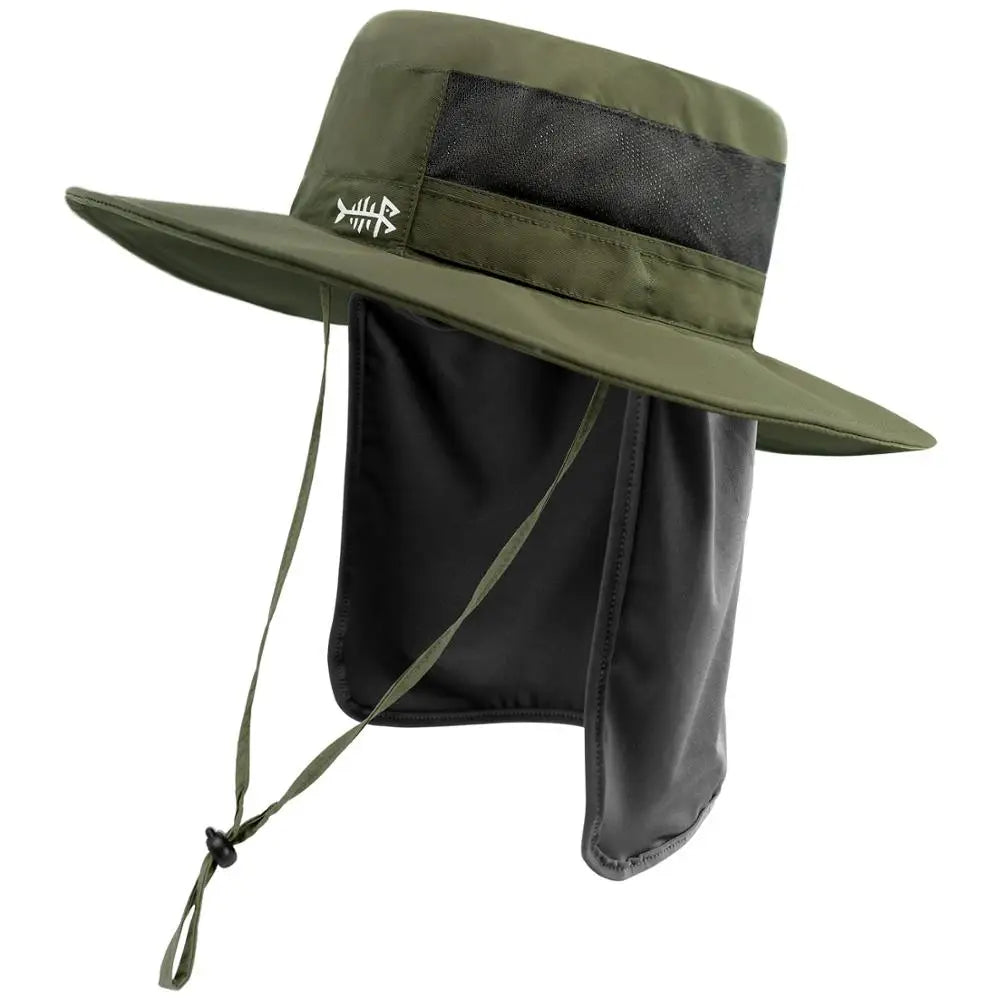 Bassdash UPF 50+ UV Protection Bucket Hat Water Resistant Wide Brim Tactical Fishing Hat Adjustable Size