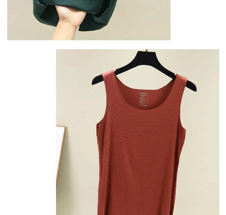 2021 Summer Women seamless Tank Tops O-Neck Casual Sleeveless Vest basic Tee Tops - AIAZ