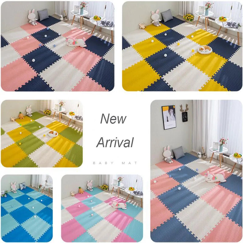 30x30x1cm Baby Play Mats Plain Color Puzzle Mats EVA Foam Mat Kids Jigsaw Mats For Bedroom Protective Floor Tiles Mat Baby Games