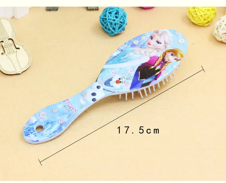 Princess Minnie Frozen Comb Cartoon Cute Beauty fashion toys Curly Hair Brush Combs Anti-static Brush Comb Disney