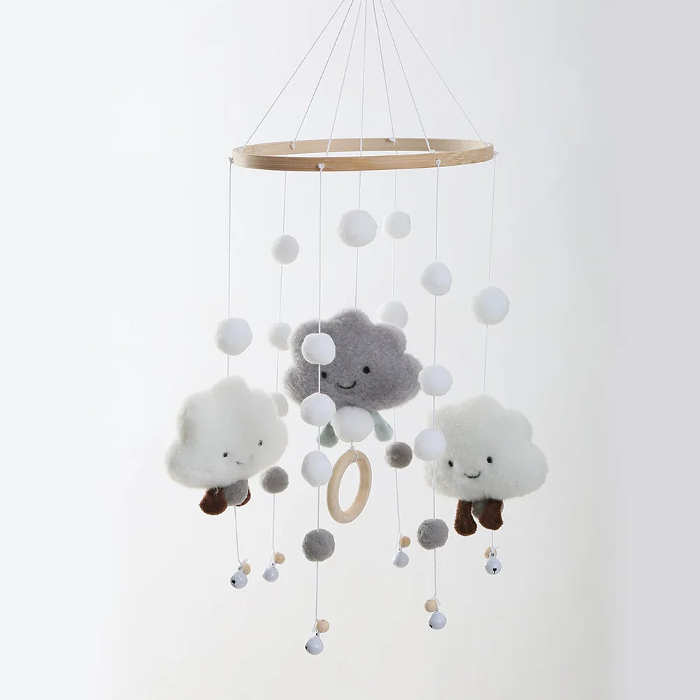 Baby Mobile Rattles Toys 0-12 Months for Baby Newborn Crib Bed Bell Toddler Rattles Carousel for Cots Kids Musical Toy Gift