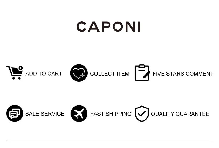 CAPONI Vintage Men's Glasses Frame Pure Titanium Acetate Anti Blue Light Luxury Eye Glasses Brand Designer Spectacles JF7566