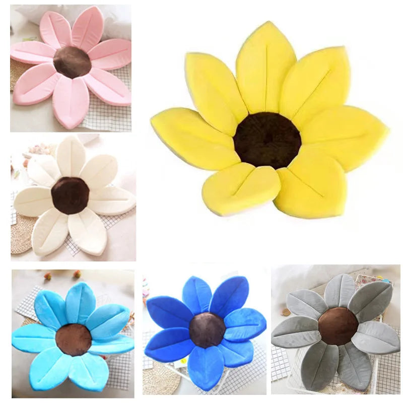 Baby Shower Blooming Flower Newborn Bathtub Foldable shark shape Cushion skin Bath pad portable bath tub Soft Seat Play mat 80cm