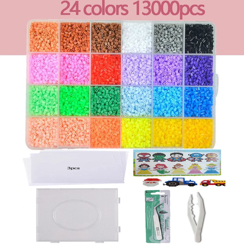 2.6mm 24/48colors Hama beads Education Iron beads 3D puzzle Beads lroning Guarantee perler Fuse beads diy toy miçangas