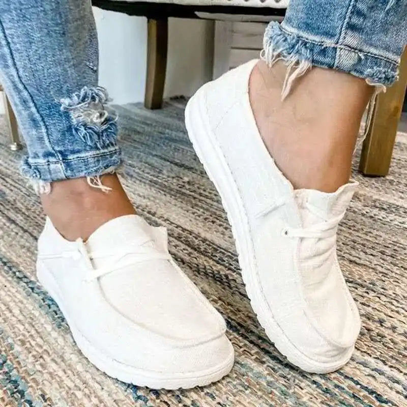 2021Women Sneakers White Leopard Canvas Shoes Fashion Vulcanize Flats Ladies Loafers Female Sports Shoes Casual Trainers