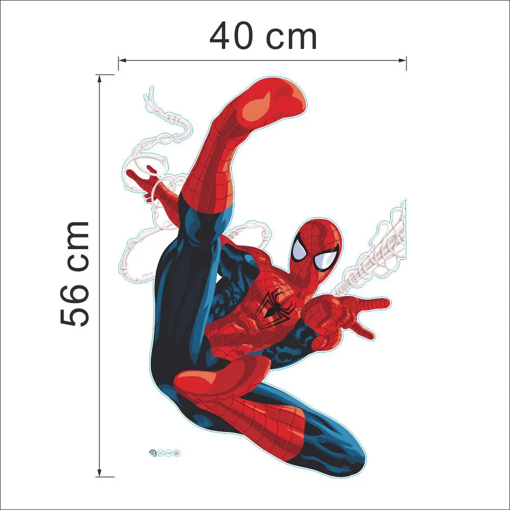 Cartoon Spider-Man Avenger Wall Stickers For Kids Room Decoration Home Bedroom PVC Decor Marvel Movie Mural Wall Art Decals