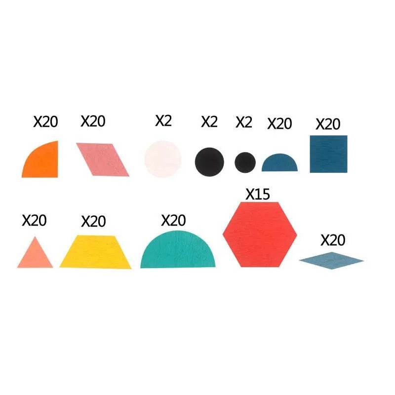 Hot Sale 180Pcs Montessori Kids Wooden 3D Geometric Shape Jigsaw Puzzle Board Set Baby Early Education Toys for Children - AIAZ