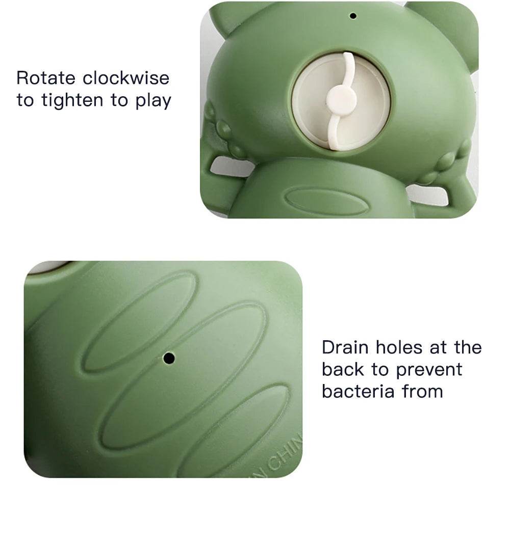 Baby Shower Clockwork Cute Animal Swimming Frog When Baby Bath In Bathroom Baby Water Toy Kids Clockwork Bath Toys Bathroom Toys - AIAZ