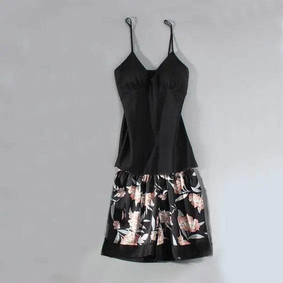 Pajamas Set Women Sleepwear Casual Satin Robe Suit Nightwear Lounge Wear V-neck Soft Pyjamas Kimono Bathrobe Gown Lingerie - AIAZ