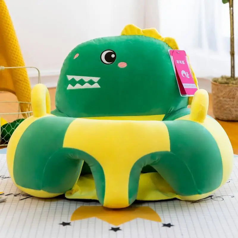 New Cute Cartoon Sofa Skin for Infant Baby Seat Sofa Cover Sit Learning Chair Washable Only Cover With Zipper Without PP Cotton