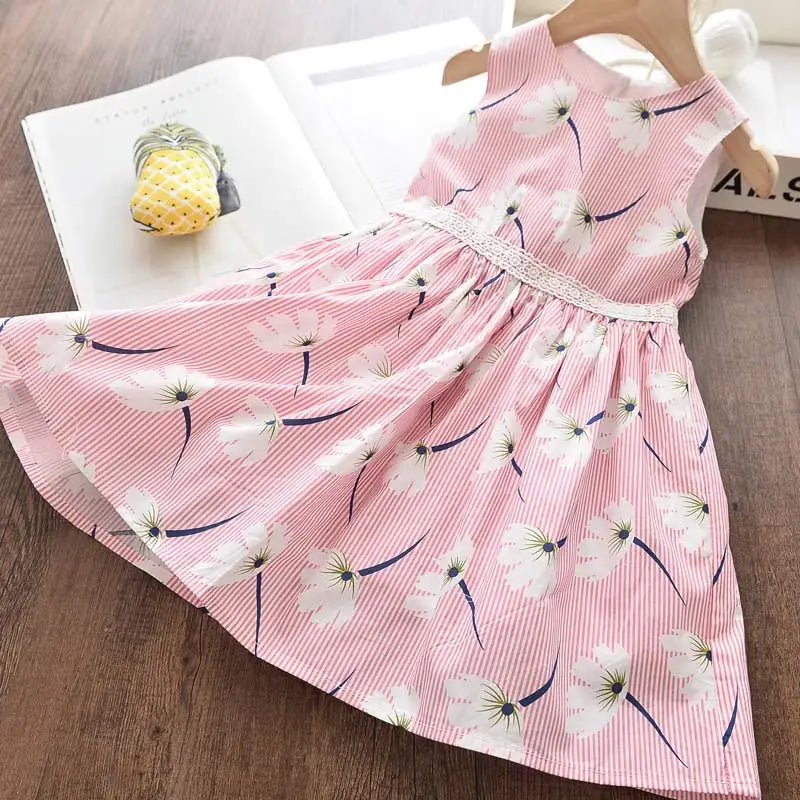 Bear Leader Floral Girls Dress Floral Kids Dresses Girls Princess Dress Children Clothes Girls Dress Casual Wear 3 7Y Vestido