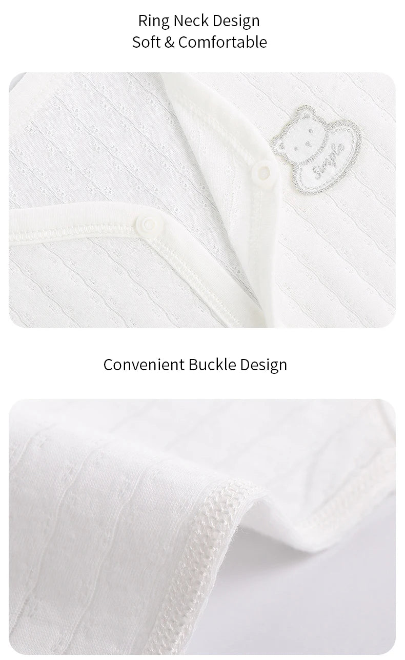 Newborn Baby Bodysuits for Boy Girl Summer Thin Outwear Casual Short Sleeve Toddler Kids Jumpsuits Children Clothes