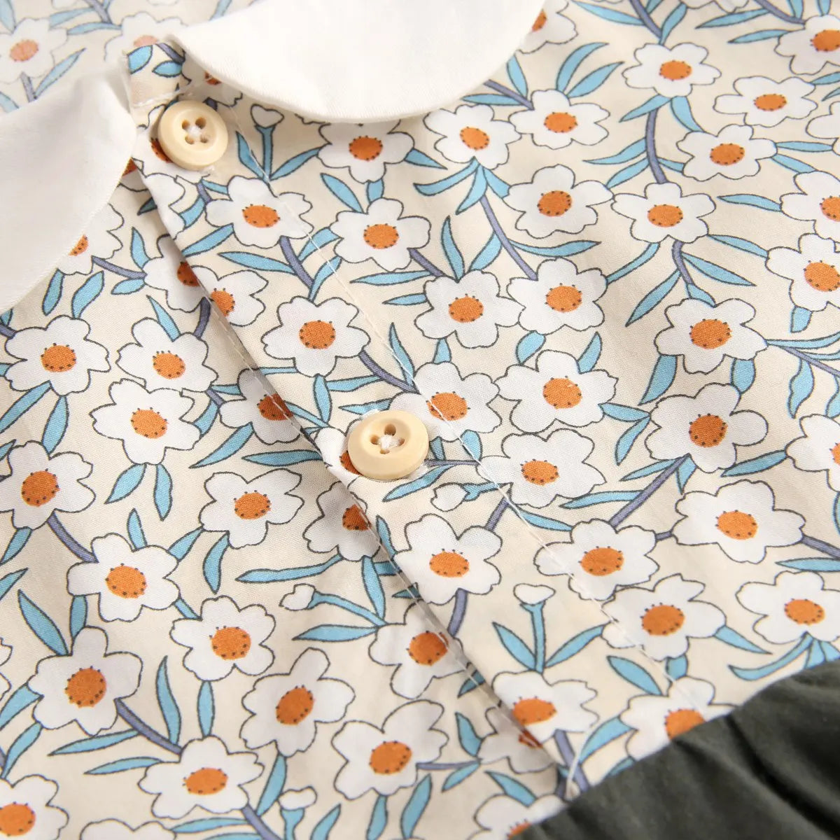 Sanlutoz Princess Newborn Baby Girl Bodysuits Long Sleeve Cotton Baby Clothes Flowers Plaid Cute