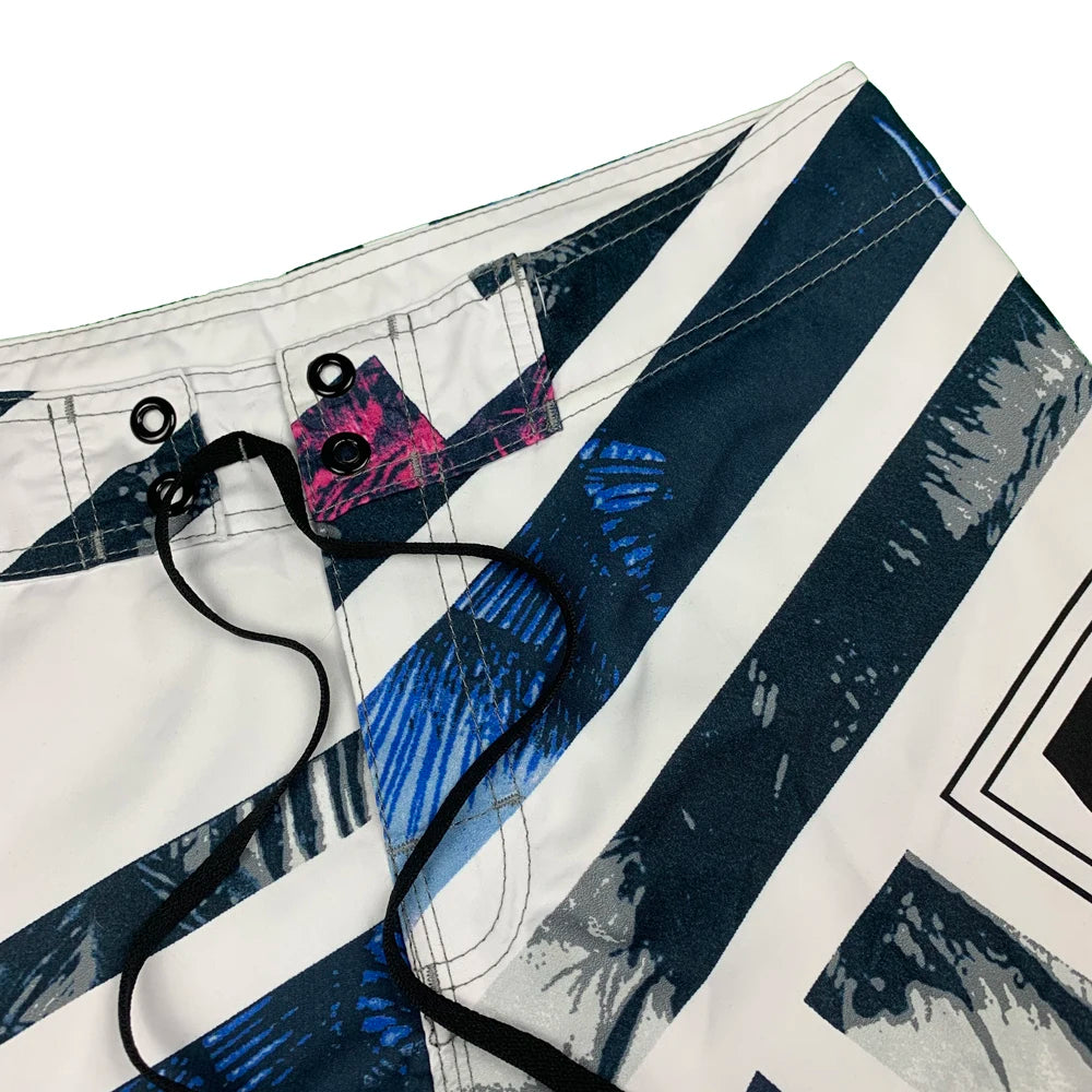 2024 New Printed Men's Swimming Shorts Surfing Beach Pants Running Shorts Bermuda Plate Pants Casual Fitness Pants Swimwear