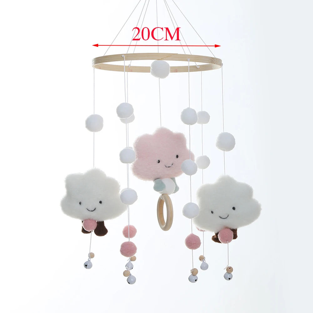 Baby Mobile Rattles Toys 0-12 Months for Baby Newborn Crib Bed Bell Toddler Rattles Carousel for Cots Kids Musical Toy Gift