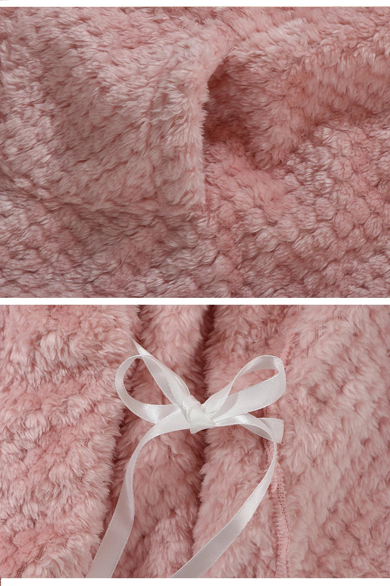 Soft Children Flannel Pajamas Autumn and Winter Pajamas for Girl Warm Kids Bathrobe Boy Sleepwear Family Matching Homewear 4-16Y