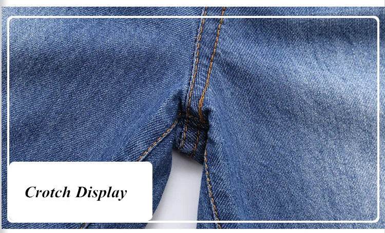Boys Jean Shorts 2024 Summer Brand Design Printing Embroidery Lattice Kids Denim Shorts For Teen Boys 2-14Years Wear DWQ101 - AIAZ