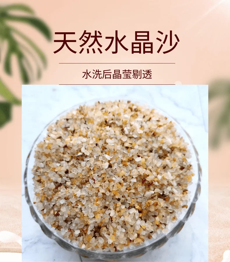 500g Natural Crystal Sand Fish Tank Bottom Sand Landscaping Decorative Stone Aquarium Aquatic Sand Turtle Sands Decorations