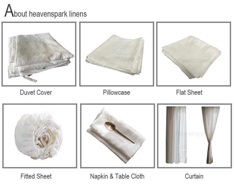 Pure Organic Flax Linen Bedding Set, Including Duvet Cover and 2 Pillow Cover, Bed Linens, Button Or Zipper Quilt Cover King