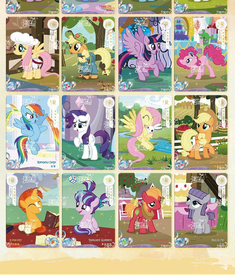 KAYOU Genuine My Little Pony Card Cute Funny Party Friendship Eternal Cards SGR Princess Anime Game Collectible Cards Toys Gifts - AIAZ