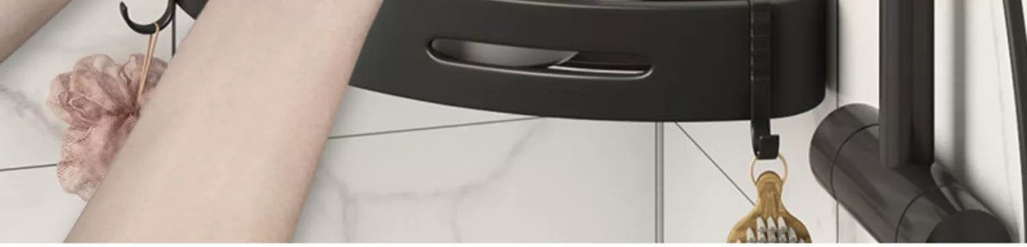 3/2/1 PCS Strong Adhesive No Drill Shower Shelf Storage Upgraded Waterproof Bathroom Organizer Shampoo & Towel Holder Wall Mount