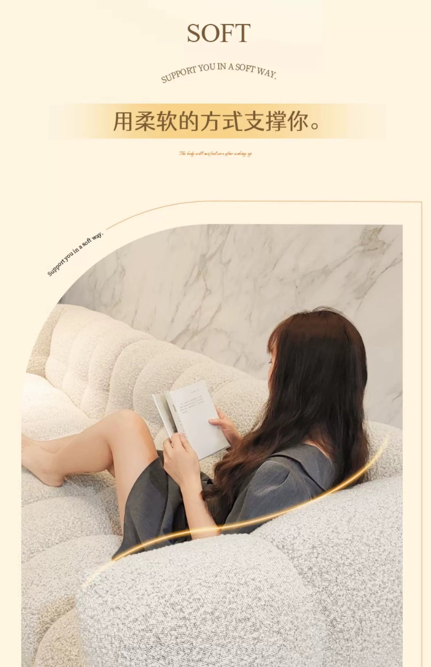 Family Luxury Living Room Sofas European Modern Plush Reclining Sofa Corner Lounger Muebles Para El Hogar Home Decoration