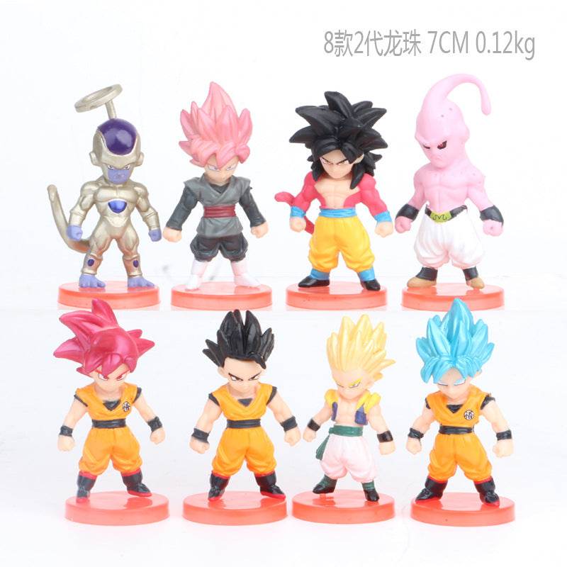 8-21PCS Dragon Ball Z Set Super Son Goku Vegeta Broly Buu Action Figure Anime Figurines Ultra Instinct Model Gifts Toys - AIAZ