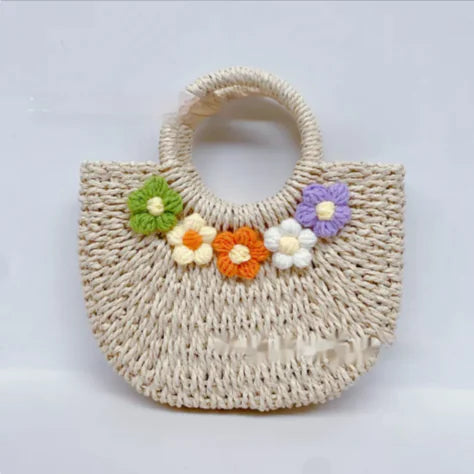 Blossom Straw Tote