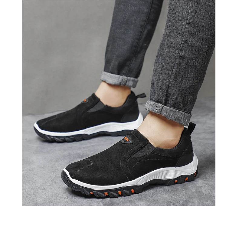 Men Shoes Comfortable Casual Shoes for Men Walking Sneakers Slip On Loafers Men Lightweight Moccasin Male Footwear - AIAZ
