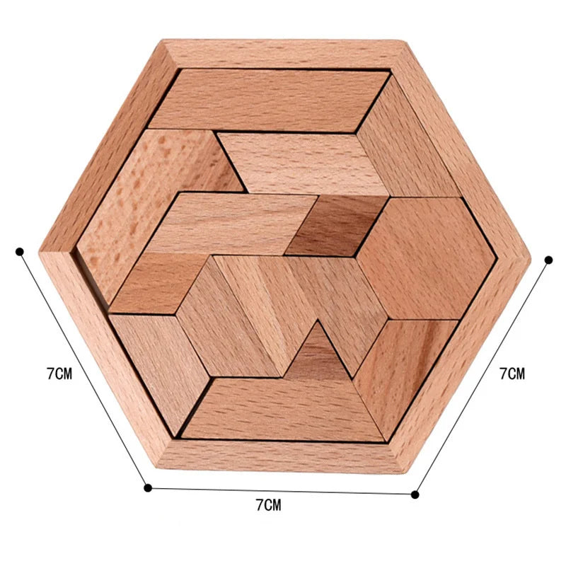 27 Style Block Puzzle Jigsaw Puzzle Board Classical Puzzle Children's Toys Hexagonal Alien Chess Tangram Puzzle Toys