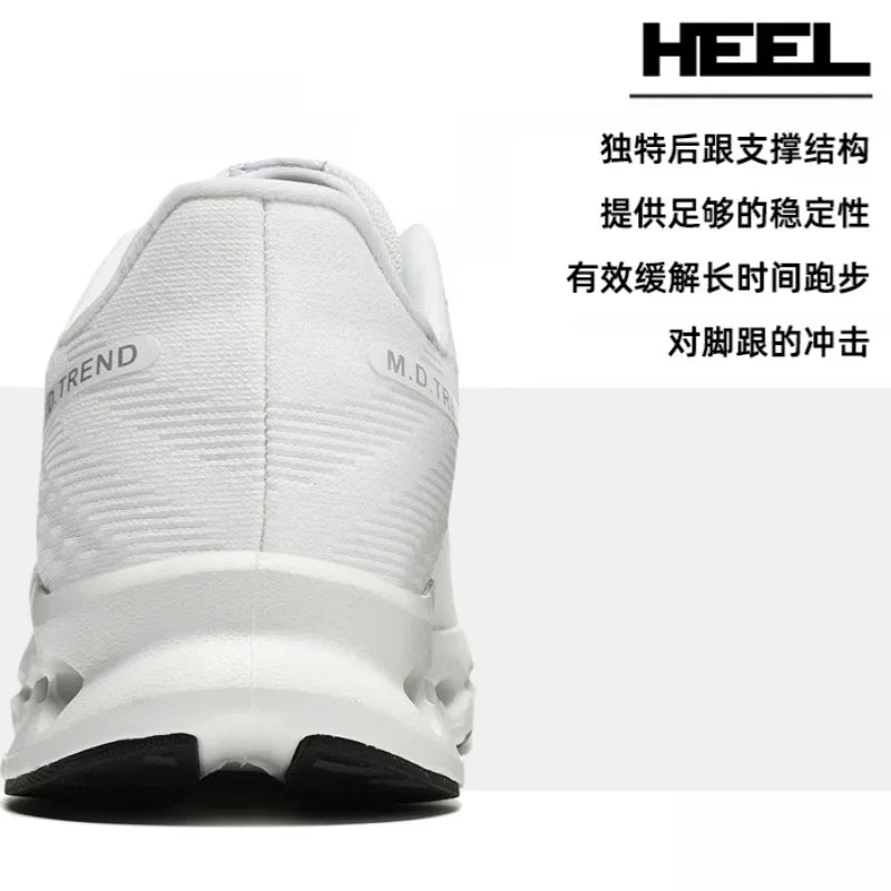 Fashion Cushioning Running Shoes for Men Lightweight Sneakers Breathable Tennis Shoes Non-Slip Sports Casual Walking Footwear