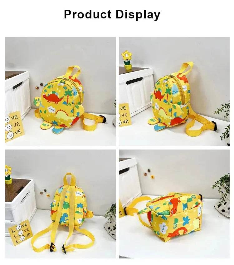 Cute Cartoon Dinosaur Baby Backpacks Kindergarten Schoolbag Children Boys Girls School Bags Adjustable Animals Kid Backpack - AIAZ
