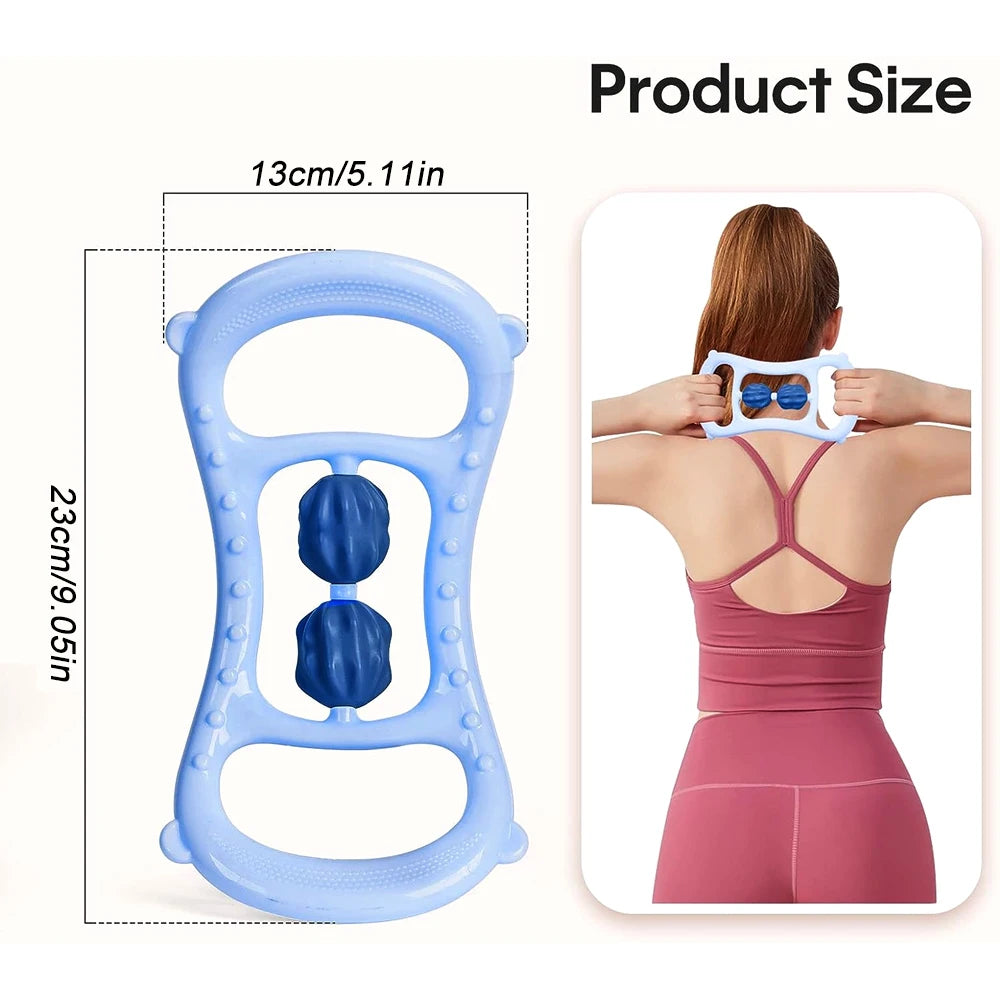Massage Roller for Neck Thigh Calf and Leg, Personal Muscle Handheld Deep Tissue Trigger Point Foam Myofacial Tools Pro Recovery