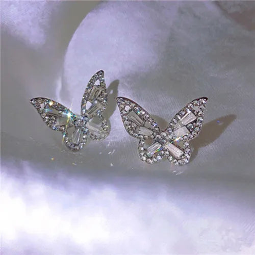 New High-end Atmosphere Decoration Shine Fashion Women Temperament Personality Exaggerated Earring Wedding Jewelry Birthday Gift