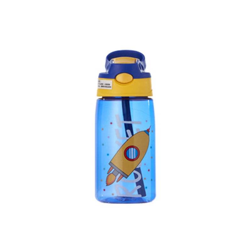 480Ml Kids Sippy Cup Water Bottles Creative Cartoon Feeding Cups With Straws And Lids Spill Proof Portable Toddlers Drinkware - AIAZ