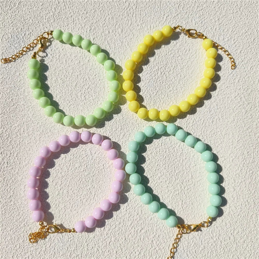 Dogs Necklace Extension Chain Design Pet Collar Fashion Dogs Faux Pearls Necklace Loop DIY Cat Dog Grooming Accessory