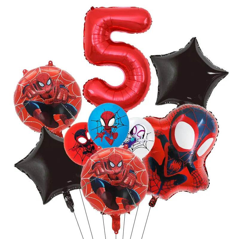 Spidey And His Amazing Friends Birthday Decoration Party Supplies Paper Cups Plates Napkins Tableware Tablecloth Kids Balloons - AIAZ