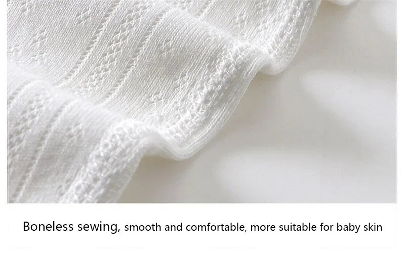 Baby Short Sleeved Jumpsuit Summer Newborn Breathable Mesh Air Conditioning Suit Boys Girls Infant Thin Sleepwear Crawling Suits