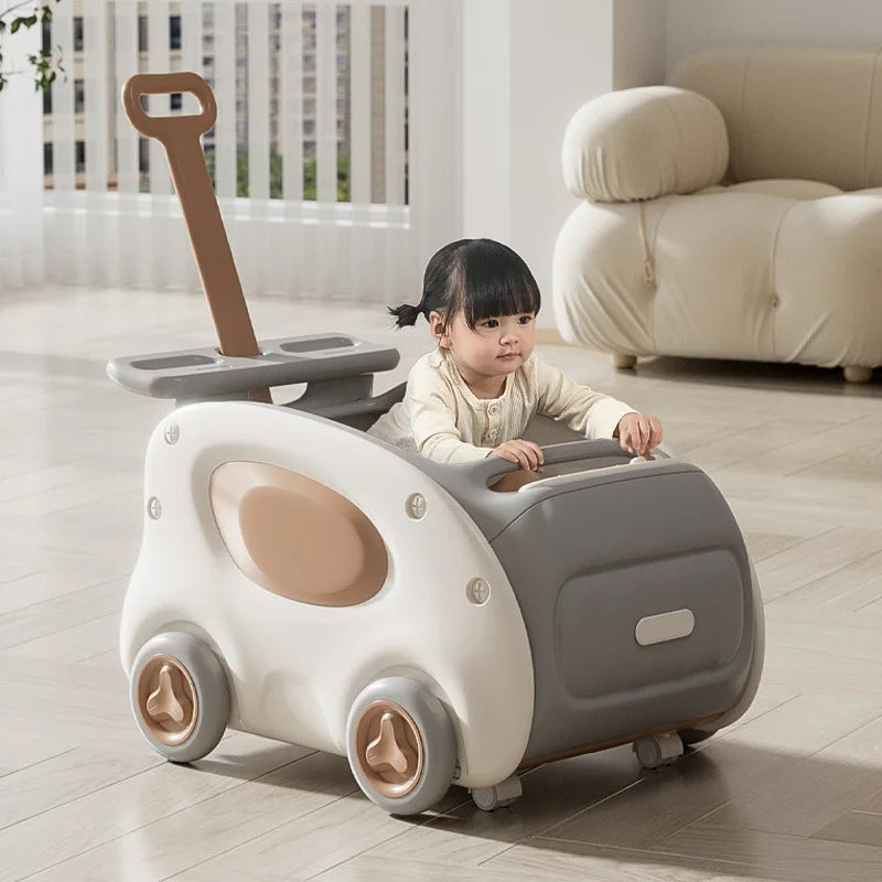 Multifunctional Anti-rollover and Anti-O-leg Baby Children's Toy Hand-pushing Balance Walker