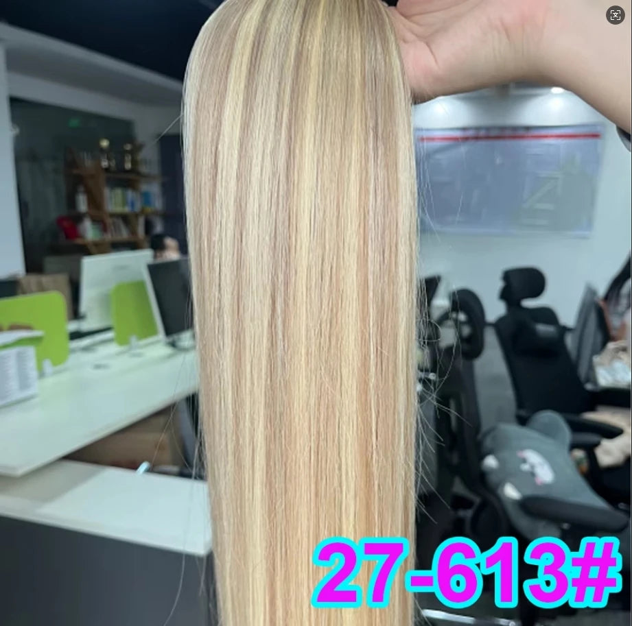 I Tips Virgin Hair Extensions 27# For Black Women 100% Remy Bulk Hair I Tip Natural Hair Extensions Straight Natural Fusion 613#
